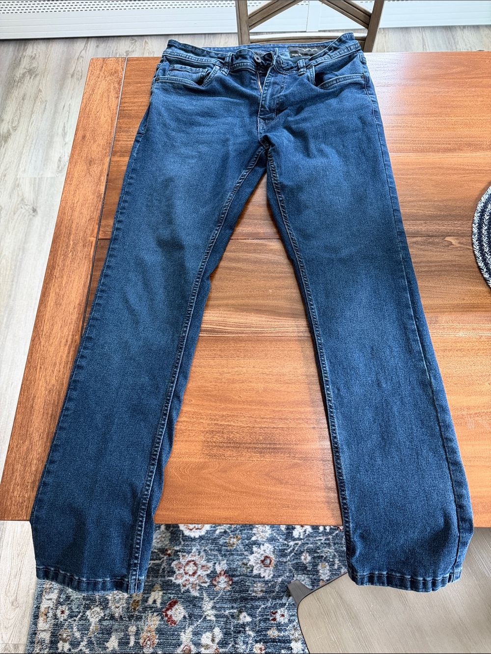 Men's Slim Dark Blue Jeans - Comfortable Everyday Fit
